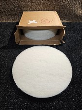 (QTY 5) Virginia Abrasives 416-50167 White Polish 16-In. X 1-In. Thick Pads