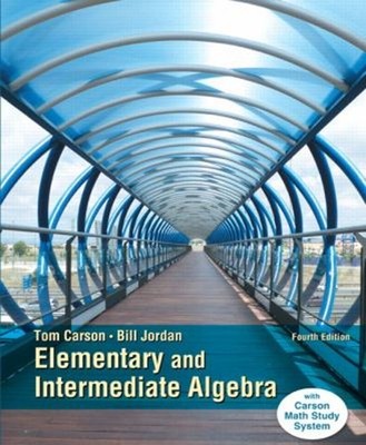 Elementary and Intermediate Algebra Hardcover Bill, Carson, Tom J