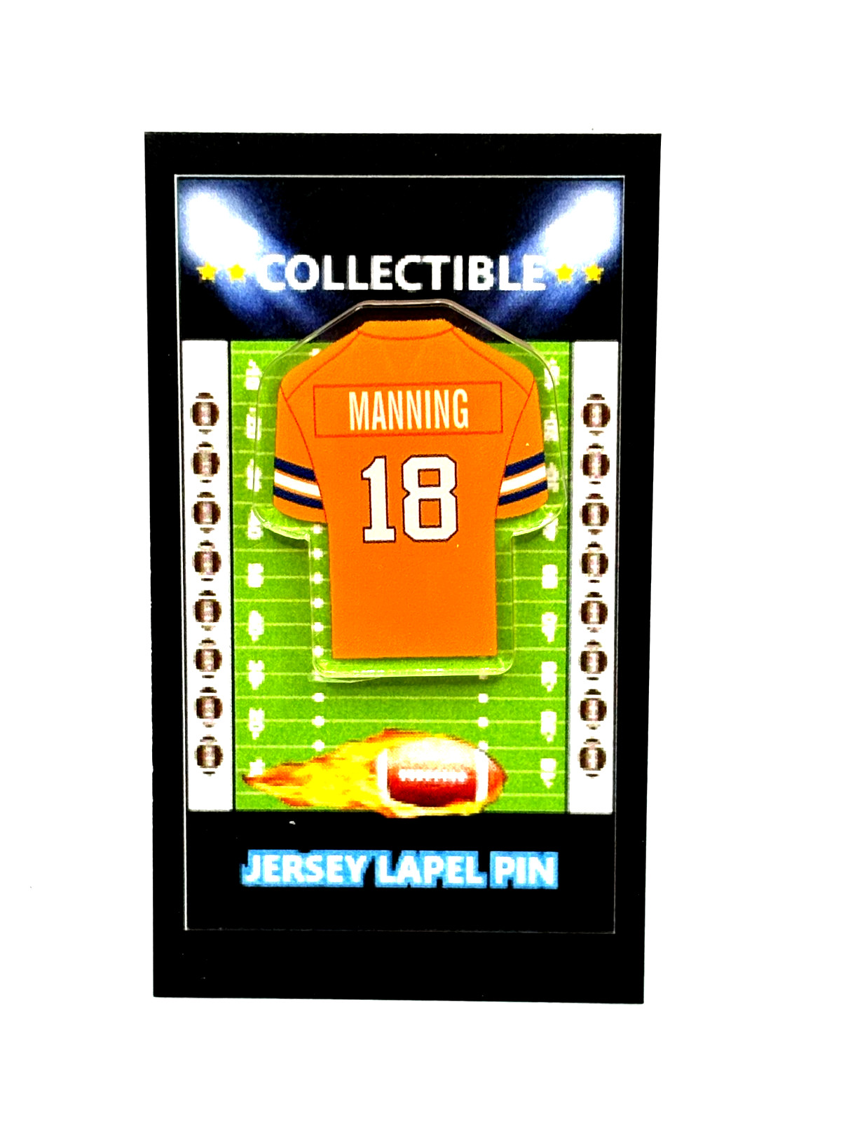 Denver Broncos Peyton Manning jersey lapel pin-NEW Classic Collectable