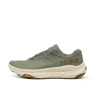 Hoka One Herren Transport GTX Laufschuhe Olive Cordura, Gore-Tex Trail EU 46 