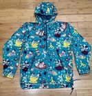 Disney Mickey Mouse and Friends Play in the Park Packable Rain Jacket Women Sz M