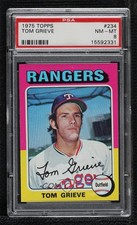 1975 Topps Tom Grieve #234 PSA 8 2jq