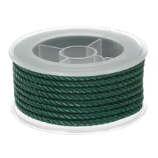 Nylon Thread Twine Beading Cord 3mm Braided String 4M/13 Feet, Dark Green