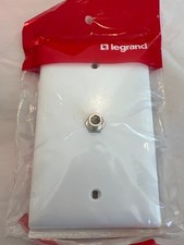 Legrand Pass Seymour TPCATV-W 1G Coax F-Connector Wall Plate White LOT of 8