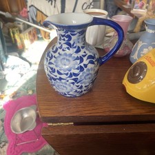 Blue Patterned Decorative Jug