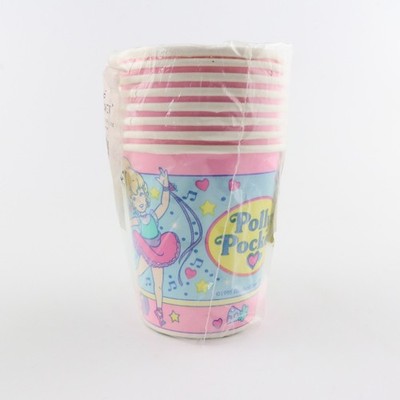 POLLY POCKET Unique Party Paper Cups 210mL 8 CUPS NEW & SEALED