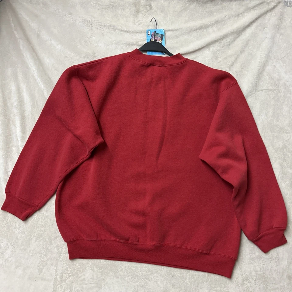 Pullover deportivo de competición vintage de los 90 de los San Francisco 49ers para hombre XL rojo cuello redondo Foto 4 de 4