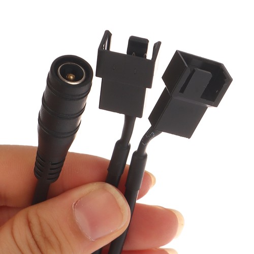 DC5521 To 4Pin Line Computer Chassis Fan Line 12V Power Adapter Patch Cord - Photo 9/10