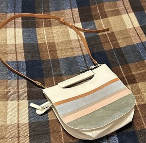 Fossil Cream and Tan Crossbody Bag