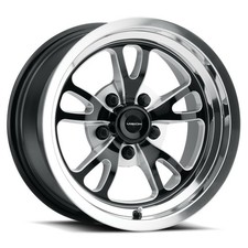 17 Vision 149 Patriot Gloss Black Milled Spoke Polished Lip 17x10 Wheel 5x4.75