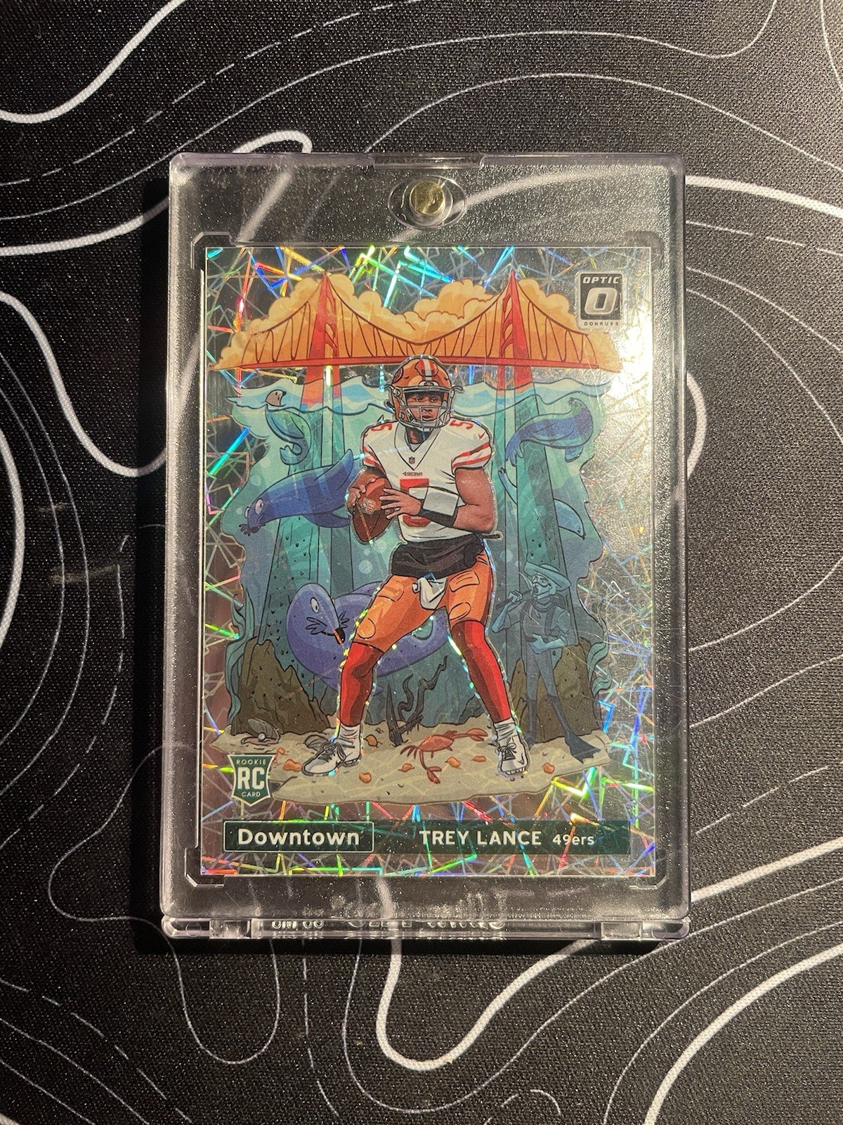 2021 Panini Donruss Optic Downtown Trey Lance Rookie Prizm 49ers DT-35