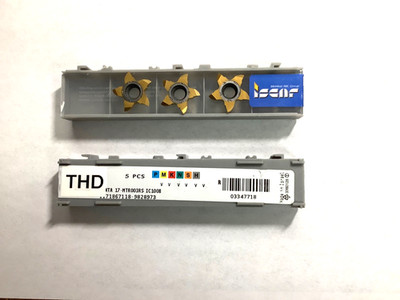 ISCAR PENTA17-MTR003RS, EXTERNAL THREAD INSERT - 5 Cut Edges-17-80 TPI, 3PCS.