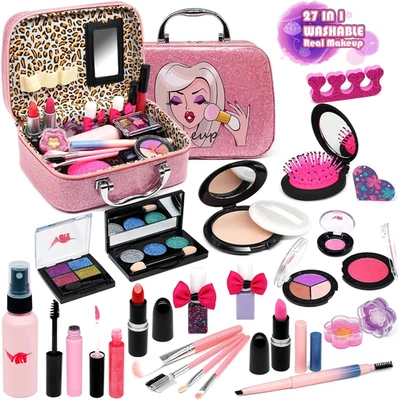 36 MONTHS - 12 YEARS Kids Makeup Sets for Girls - Unicorn Teenage Washable Make up Starter Kit, Child