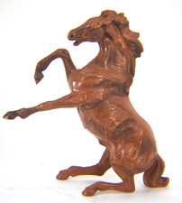 Hartland Plastics brown woodgrain rearing mustang horse