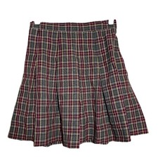 School Apparel Uniform School Girl Plaid Skirt A-Line Pleated Gingham 8 27"
