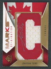 2009/10 SP Game Used Jonathan Toews Marks of a Nation Auto 