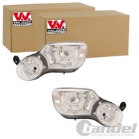2X VAN Wezel H7/H4 Scheinwerfer SET Links+Rechts Passend FüR Skoda Yeti