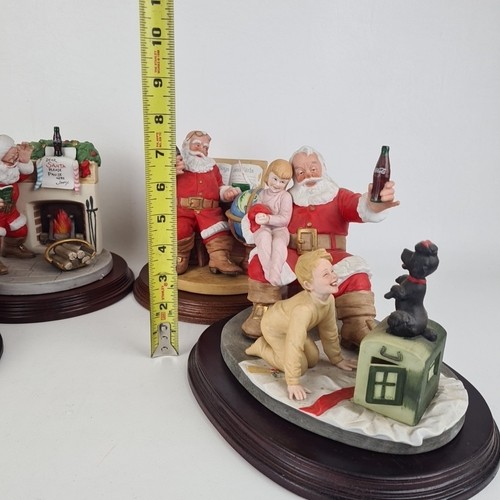๐จ Coca-Cola Santa Claus Figurine First Second Third Fourth Annual Figures Vntg - Picture 2 of 20