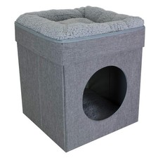 Indoor Cat Cube Furniture, Gray Cube