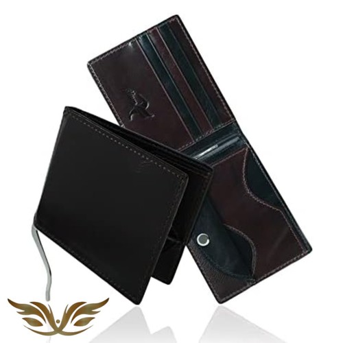 Mens Slim Wallet Leather RFID Blocking Bifold Credit Card Holder