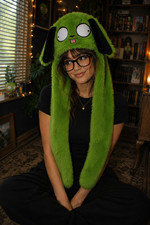    Invader Zim GIR Plush Hood  Scarf