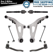 8 Piece Steering & Suspension Kit Control Arms Tie Rod Ends Sway Bar Links