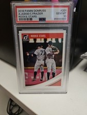 2018 Panini Donruss #201 Aaron Judge Clint Frazier Rookie Stars PSA 10