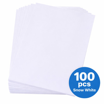 100 Blatt A4 Schneewittchen Karton - 160 g/m² - dicker Karton zum Basteln & Drucken