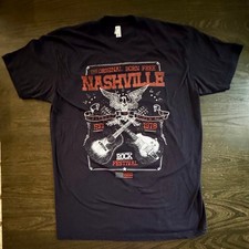 American Apparel Nashville Rock Festival Graphic T Shirt Black XL Made in USA