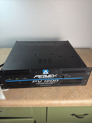 #ad Peavey PV 1200 Professional Power Amplifier Powers On Untested $99.99