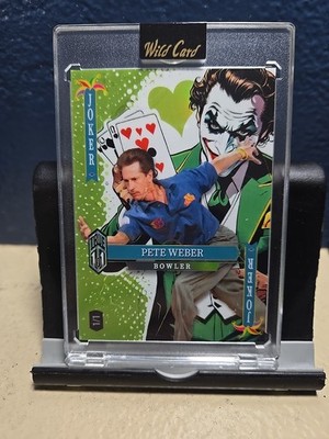 2025 Pete Weber True 1/1 Jokers Wild Joker PBA Professional Bowler-By Wild Card