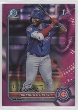 2022 Bowman Chrome Prospects Fuchsia Lava Refractor 112/199 Ronnier Quintero 6k2