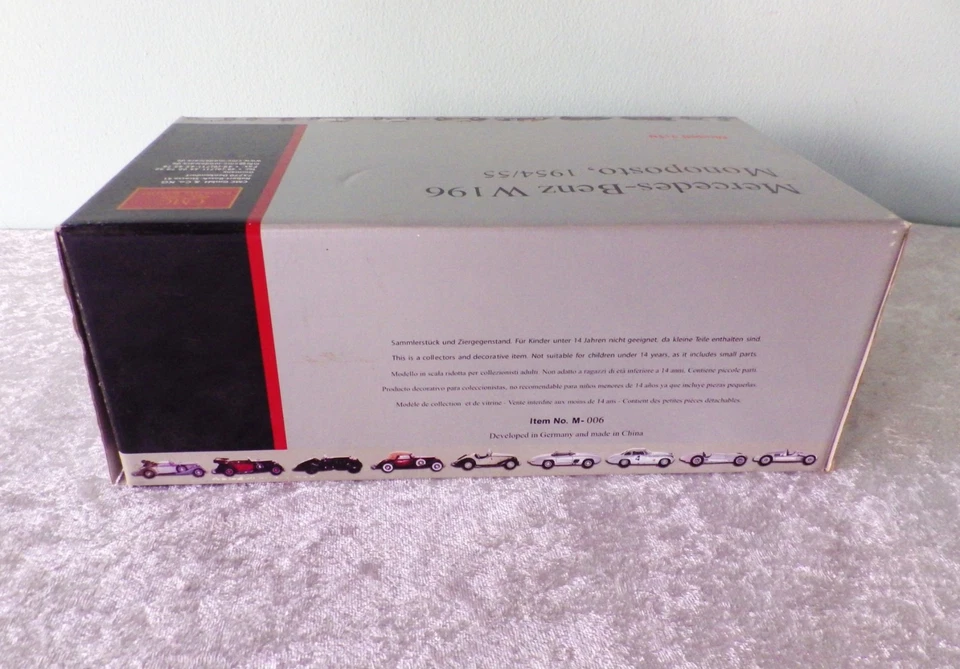 CMC 1954 1955 Mercedes-Benz W196 Monoposto Silver Arrow diecast NIB Silberpfeil - Image 2 of 4