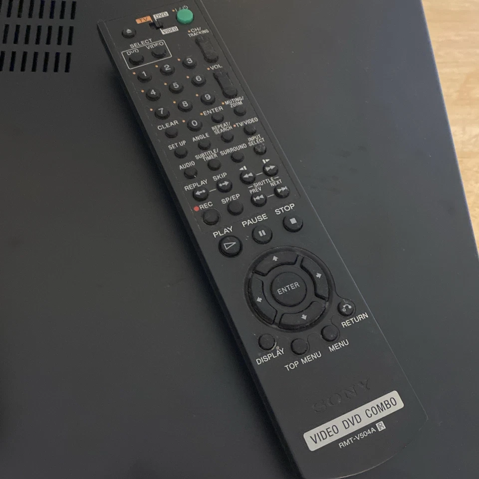 Sony SLV-D380P DVD/VCR Combo Player  Remote Control RMT-V504A Tested - Image 3 of 4