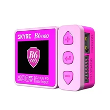 SkyRC B6 Neo 200W DC/USB PD Dual Input Smart Charger Pink