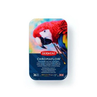 Derwent Chromaflow Profi Künstler Buntstifte 36 Backblech Set