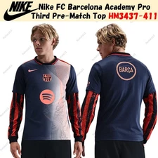 Nike FC Barcelona Academy Pro Third Pre-Match Top HM3437-411 US Size
