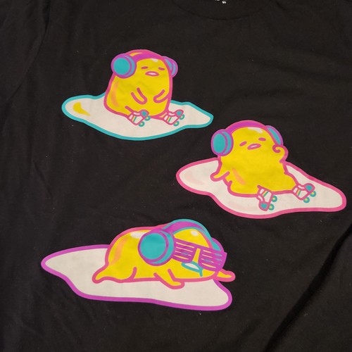 Camiseta Gudetama The Lazy Egg Negra Unisex Talla XL Estampado Gráfico - Imagen 2 de 9