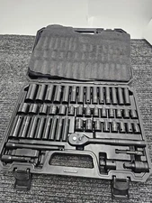 Impact Socket Drive 50-Piece CR-V Shallow & Deep Metric and Standard Black