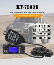 Mobile Transceiver QYT KT-7900D Car Radio Two Way Radio with Programming Cable