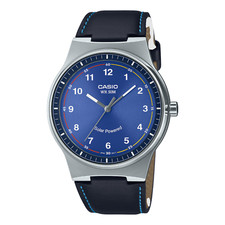 Casio Solar Powered Stainless Steel 50M Water Resistant Leather MTP-RS105L-2BV