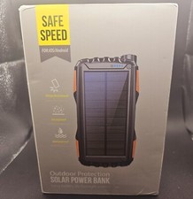 20000mAh Portable Solar Power Bank, 1 Piece Dual USB Output Port Waterproof