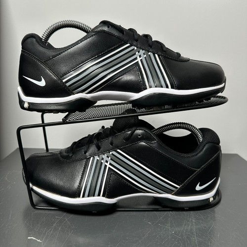 Nike Delight Golf Shoes Womens Size US 7W Black Studs Sport Lace Up 549582-001