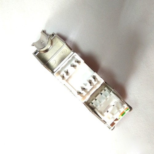 RJ45 Network Module CAT 6A 50u Gold-plated Jack Shielded Wall Socket - 10 Pieces - Bild 5 von 6