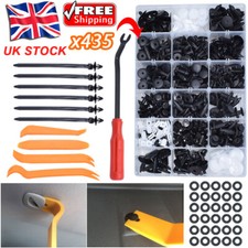 476 x Plastic Car Interior Assortments Push Pin Rivet Trim Clips Panel Fasteners
