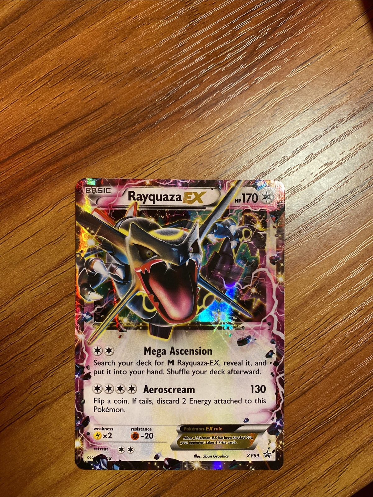  Pokemon - Rayquaza-EX (XY69) - XY Black Star Promos - Holo :  Toys & Games