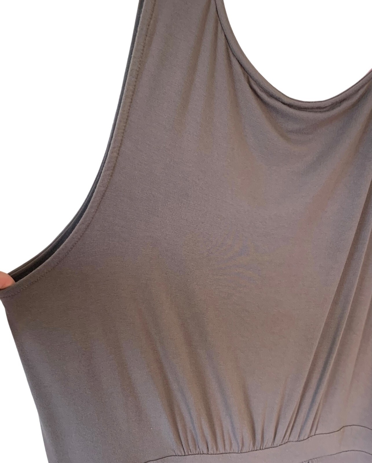 BODEN Solid Gray Sleeveless Lightweight Knit Midi… - image 8