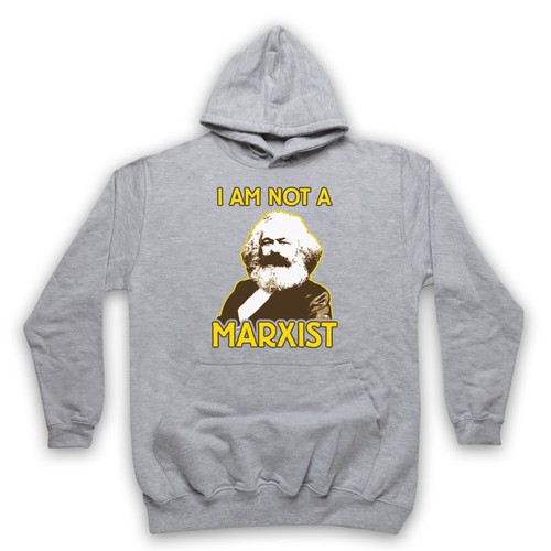 I AM NOT A MARXIST UNOFFICIAL KARL MARX PHILOSOPHER ADULTS UNISEX HOODIE - Picture 7 of 20