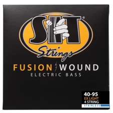 S.I.T Fusion Wound Stainless Steel Bass Guitar Strings; gauges 40-95