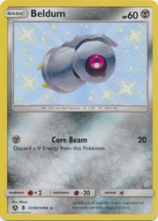 Beldum SV30/SV94 Hidden Fates Shiny Vault Holo Rare